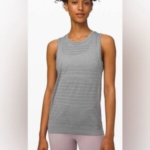 Lululemon Breeze Muscle Gray Tank Top